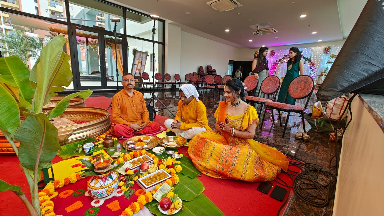 Sri Puja ceremony